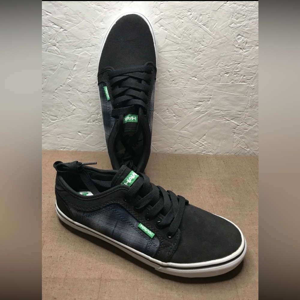 *Read Tony Hawk Midland Men's Skateboard Skate Shoes Black Gray Canvas Size 9